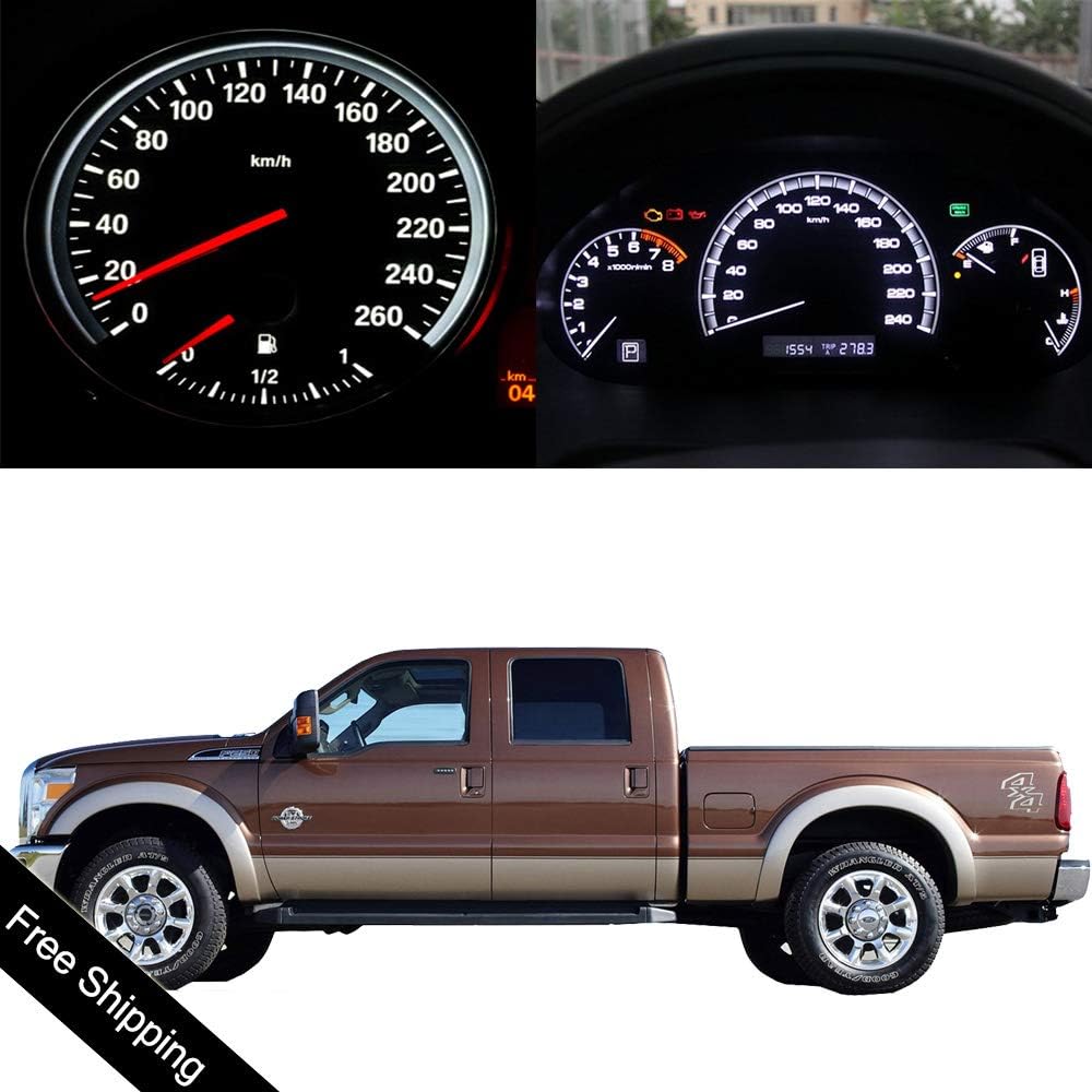 ROADFAR LED Light Kits White Instrument Panel Gauge Cluster Dashboard Lights fit for 1999-2001 ford F-250 Super Duty,30Pcs