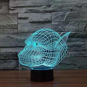 Download Amazon.com: Night Light 3D,Gorilla Electronic Products Led 3D Lamp Foreign Trade Explosion 3D ...