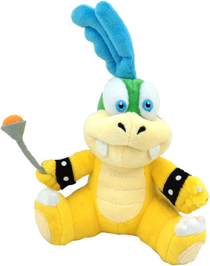Super Mario Bros Larry Koopa Plush Toy Stuffed Animal Cheatsy Male Koopalings 7.5"