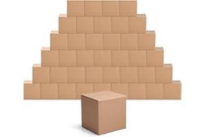 EdenseeLake 40 Pack 5x5x5 inches Shipping Boxes Small Cardboard Boxes for Packing, Moving, Mailing, Brown