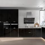 Decoroom Black Vinyl Wrap 30x300cm Self Adhesive Peel and Stick Wallpaper view 3