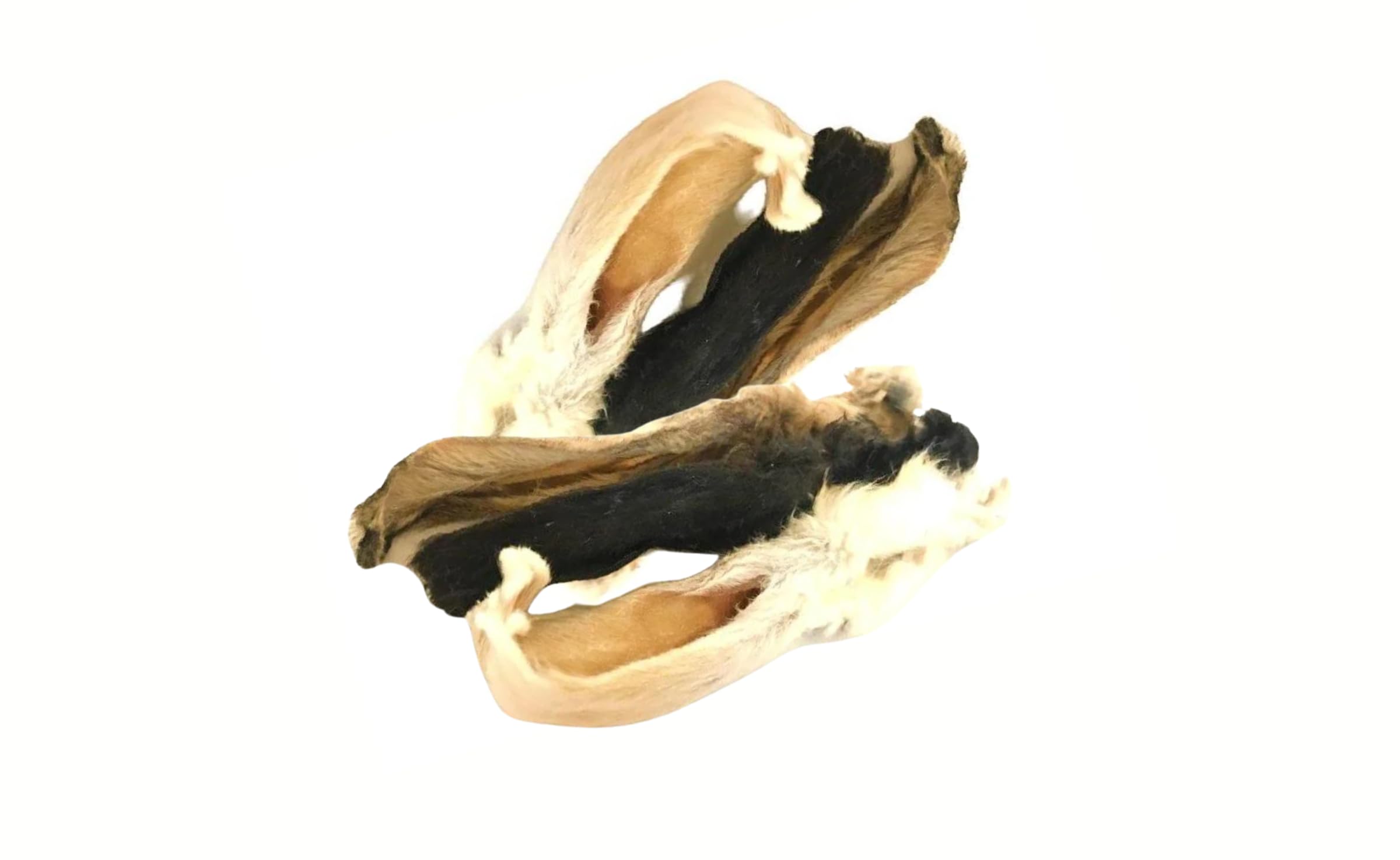 Premium Rabbit Ears with Fur Dog Treats | All-Natural Raw Dog Treats | Natural De-worming Properties | 1 x 200g Bag Approximately 12 Individual Chews.