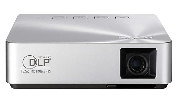 ASUS S1 Portable LED Projector, 200 Lumens, Built-in 6000mAh Battery, Up to 3-Hour Projection, Power Bank, HDMI/MHL