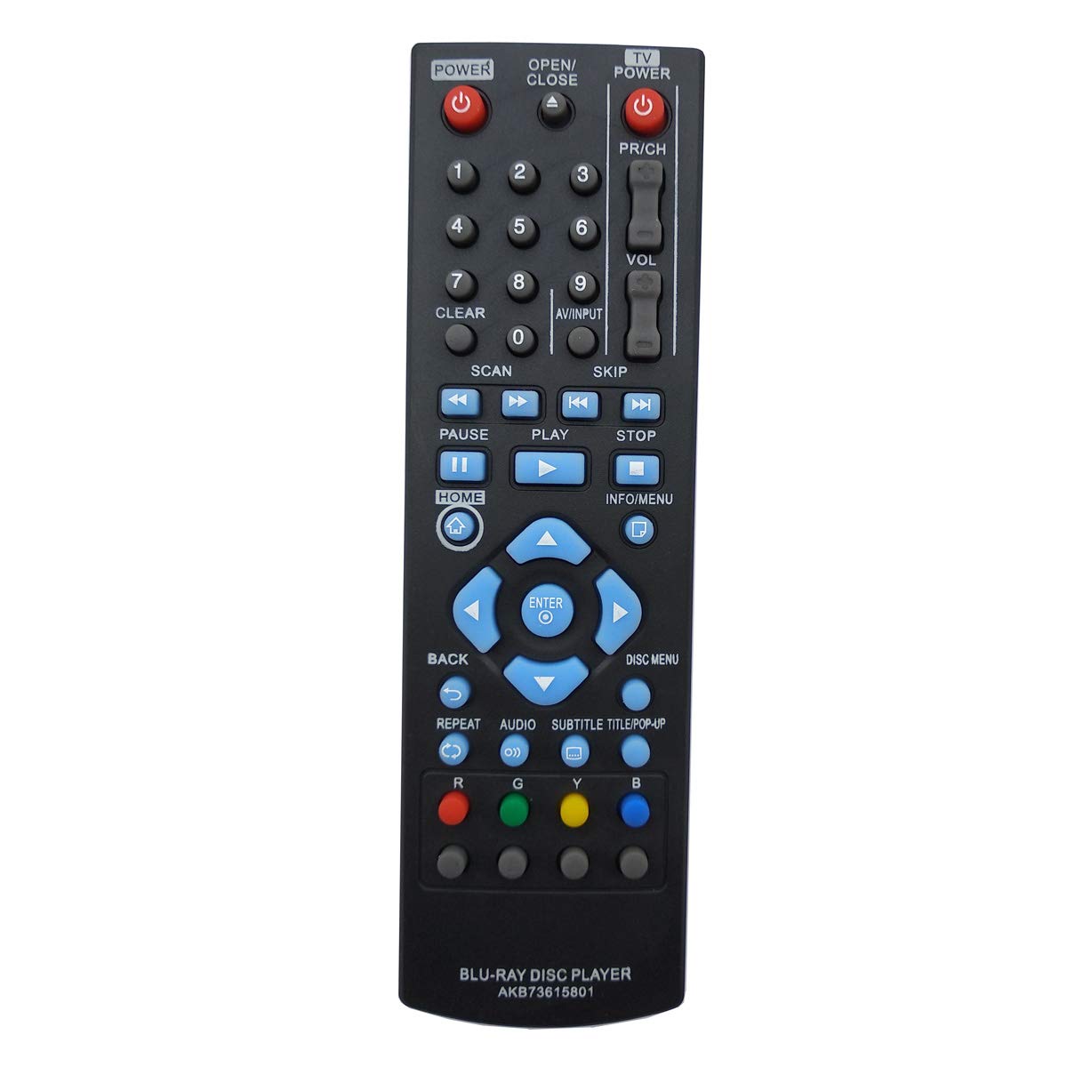 Amazon.com: Universal Remote Control Compatible for LG BP125 BP200 BP220  BP320 BP325W Blu-Ray DVD Player: Home Audio & Theater