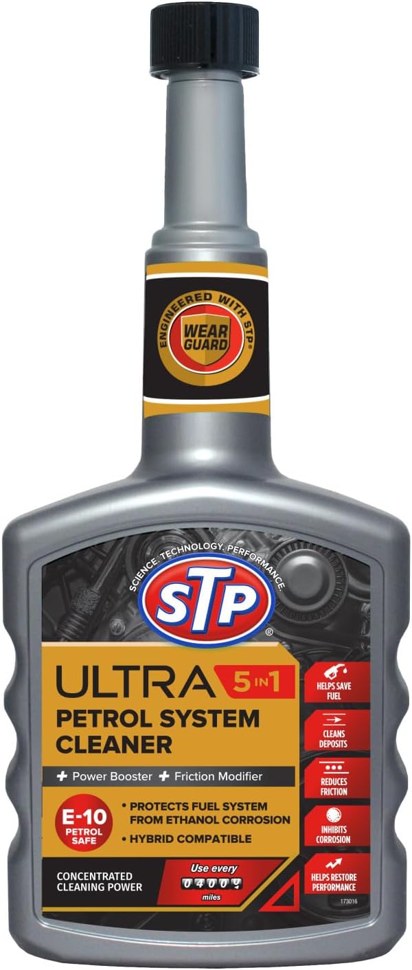 STP Ultra 5 in 1 Petrol System Cleaner 400ml UK Made Power Restore