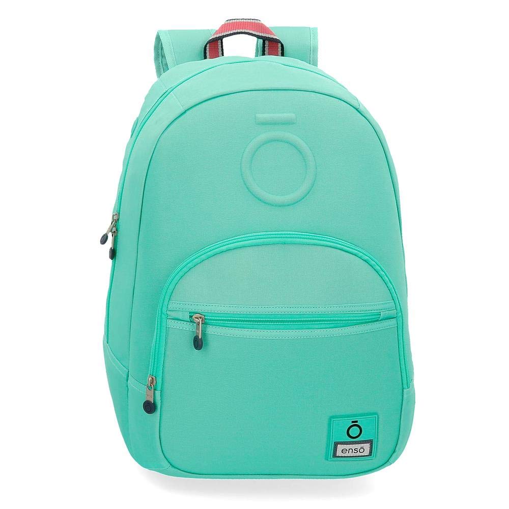 Enso Basic Backpack Green 32x46x15 cms Polyester for 15.6" Laptop 22.1L