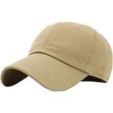 KBETHOS Classic Unisex Cotton Adjustable Low Crown Baseball Cap &ndash; Plain Dad Hat