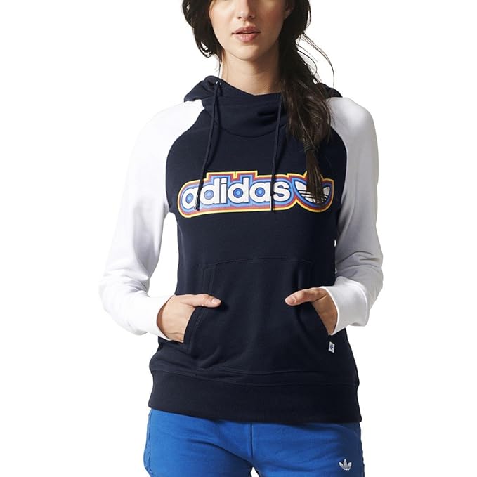sudadera azul adidas mujer