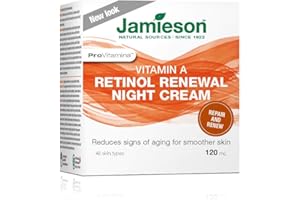 Jamieson ProVitamina Gentle Retinol (Vitamin A) Renewal Night Cream Skincare, 27,000 IU Vitamin A, 1.15% Retinyl Palmitate, I