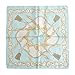 Women's Graphic Print 100% Silk Square Scarf Neckerchief 20x20 Inches