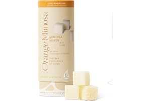 TEASPRESSA LUXE Mixology Orange Mimosa Mixer Cubes - Craft Cocktail Mixer for Orange Mimosa's, Just Add Champagne, Bubbly, or Make a Mocktail - Kosher - Makes 30 Cocktails - Hosting Made Easy - Great Gift Idea