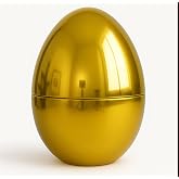 GiftExpress Jumbo Easter Egg - 10" Tall x 7" Wide Extra Large Empty Plastic Eggs - Perfect Kids &amp; Adult Party Toys for Gift Baskets or Egg Hunt Decor - 1 Piece, Gold