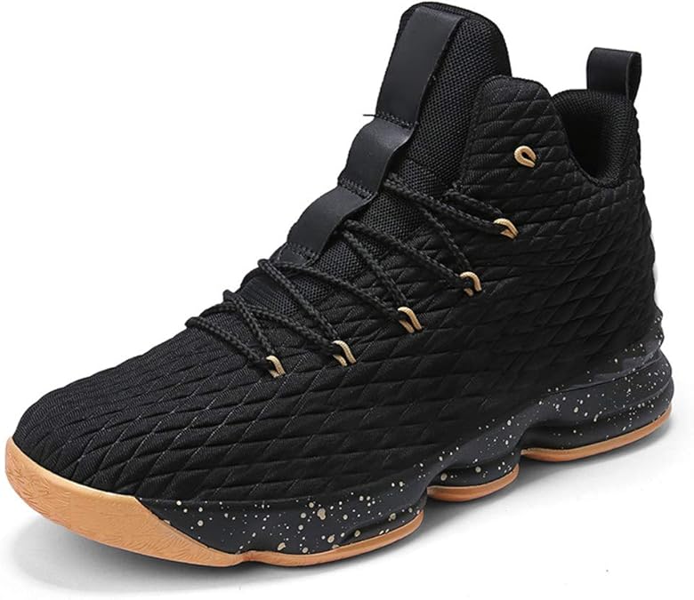 Men's HighTop Shock Absorption Fashion Sports Basketball Shoes Women's Breathable NonSlip