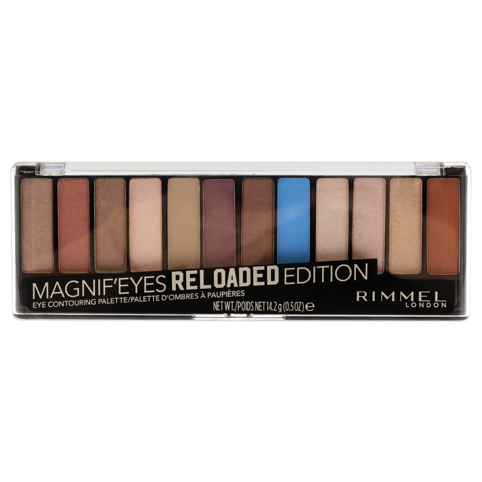 Rimmel London Magnif Eyes Contouring Palette - 012 Reloaded Edition For Women 0.5 oz Eye Shadow