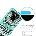 LG G6 Case,LG G6 Plus Clear Case,AnoKe [Scratch Resistant] Colors Mandala Flower Cute Grils Women Ultra Thin Slim Fit Hard Cover TPU Bumper Hybrid Protective Phone Case for LG G6/G6 Plus TM CH Mint