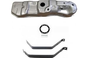 TRQ Fuel Tank & Strap Kit Fuel Tank Strap Gas Fuel Tank Compatible with 1999-2003 Ford F-150 2004 F-150 Heritage 1999 F-250 2002 Lincoln Blackwood