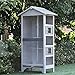 PawHut Wooden Outdoor Bird Cage, Featuring a Large Play House with Removable Bottom Tray 4 Perchthumb 2