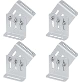 4 Sets Adjustable Solar Panel Tilt Mount Brackets for RV and Roof | Aluminum alloy 6063