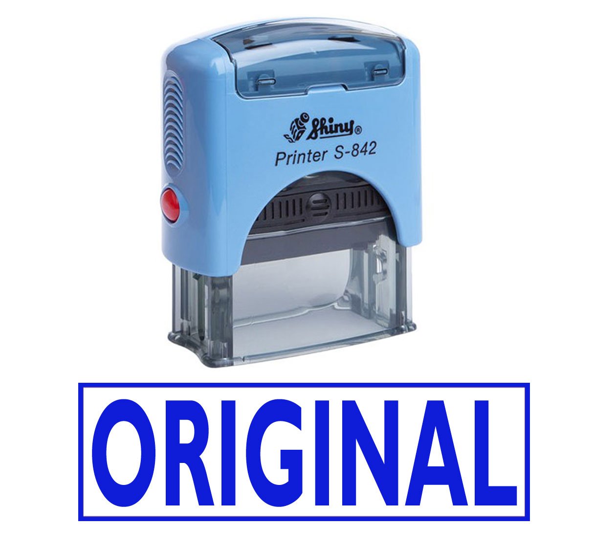 ORIGINAL Self Inking Rubber Stamp Custom Shiny Office Stationary Stamp