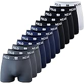 Polo Wear Men’s Underwear Microfiber Low Rise Trunks Breathable Assorted Colors Multipack 12-pack