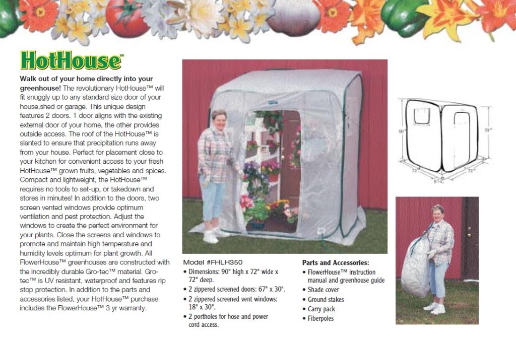 Amazon.com : Flower House FHHH350 HotHouse Pop-Up Walk-In ...