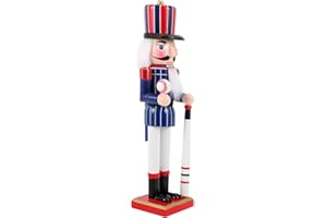 Gatuida Nutcracker Christmas Decor, 15 Inch Christmas Baseball Player Nutcracker Baseball Player Christmas Decorations Doll Ornament for Festival Party Outdoor Xmas