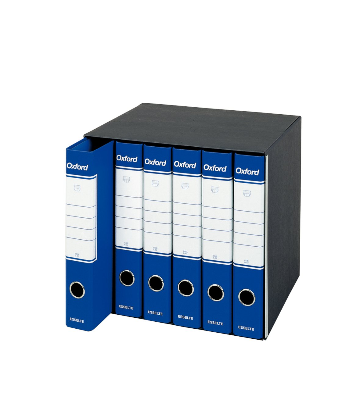 Esselte Group 6 Oxford with Lever Mechanism and Binders with Cover Gruppo da 6 Blue