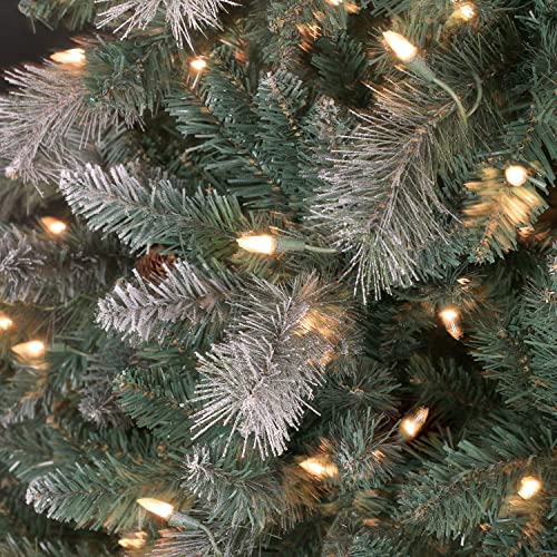 OasisCraft Prelit Snowy Aspen Spruce Christmas Tree (4.5FT) Pricepulse