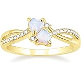 SHINYSO Wedding Bands for Women Infinity Heart Ring with Cubic Zirconia CZ Ring Engagement Stackable Promise Rings for Her Size 4-10