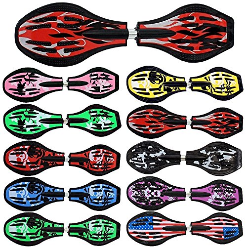 Waveboard Original Funtomia mit ABEC9 Kugellager inkl. Tasche - Bis 120kg - (Verschiedene Farbdesigns)