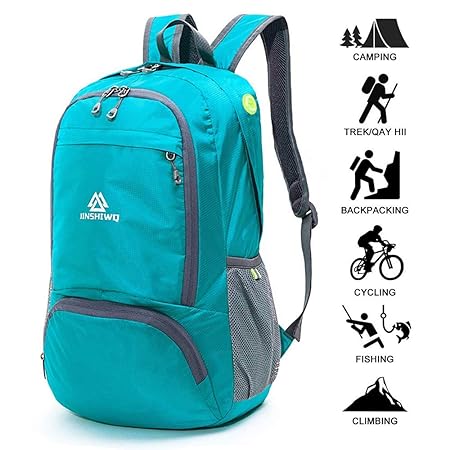 Loocower Utra Leicht Packable Reiserucksack Wanderrucksack Tagesrucksack, 30L Faltbare Camping Rucksack, Leichte Outdoor Spor