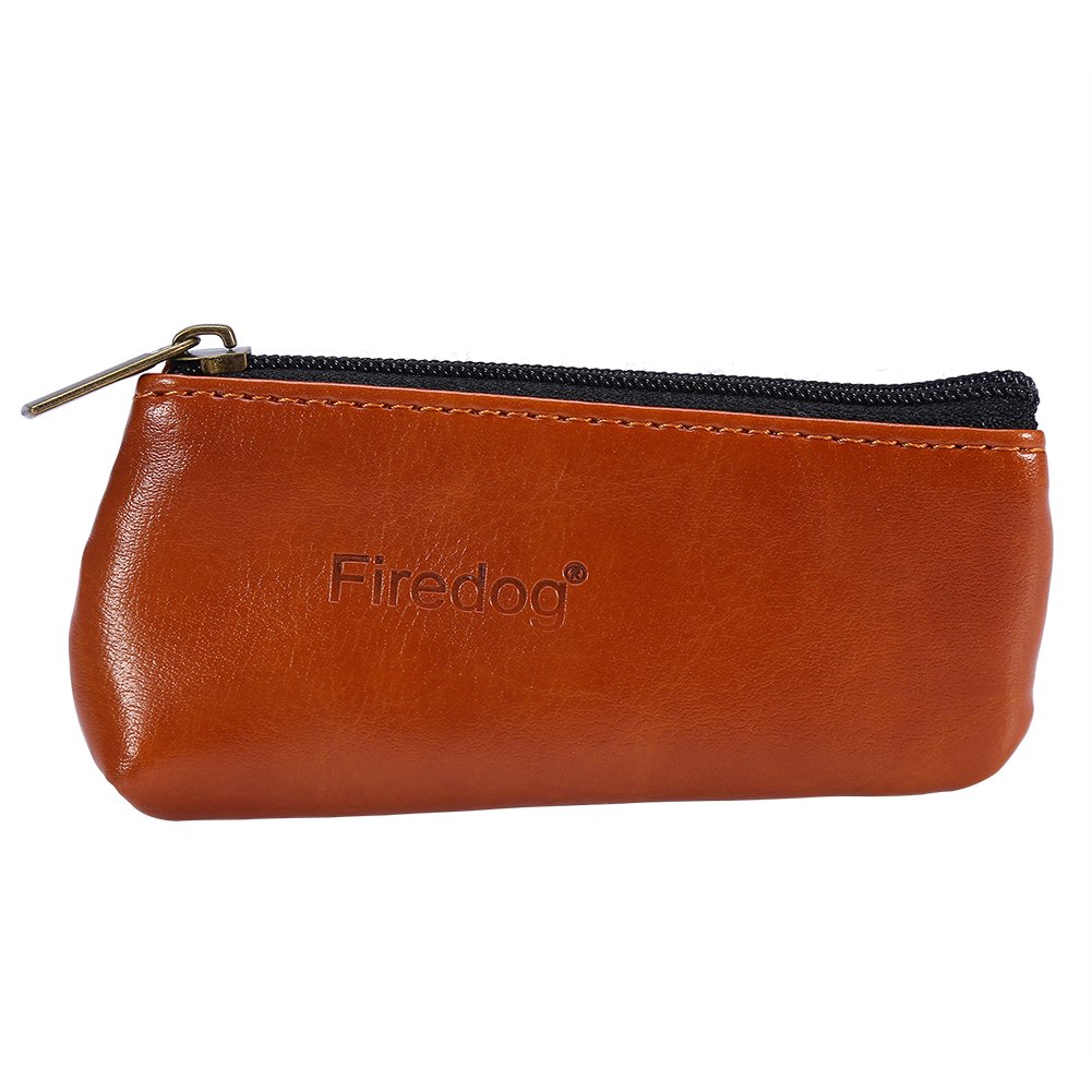 Tobacco Pouch,Haofy Portable Zippered PU Leather Pouch Bag Case Holder for Preserving Tobacco & Smoking Pipe