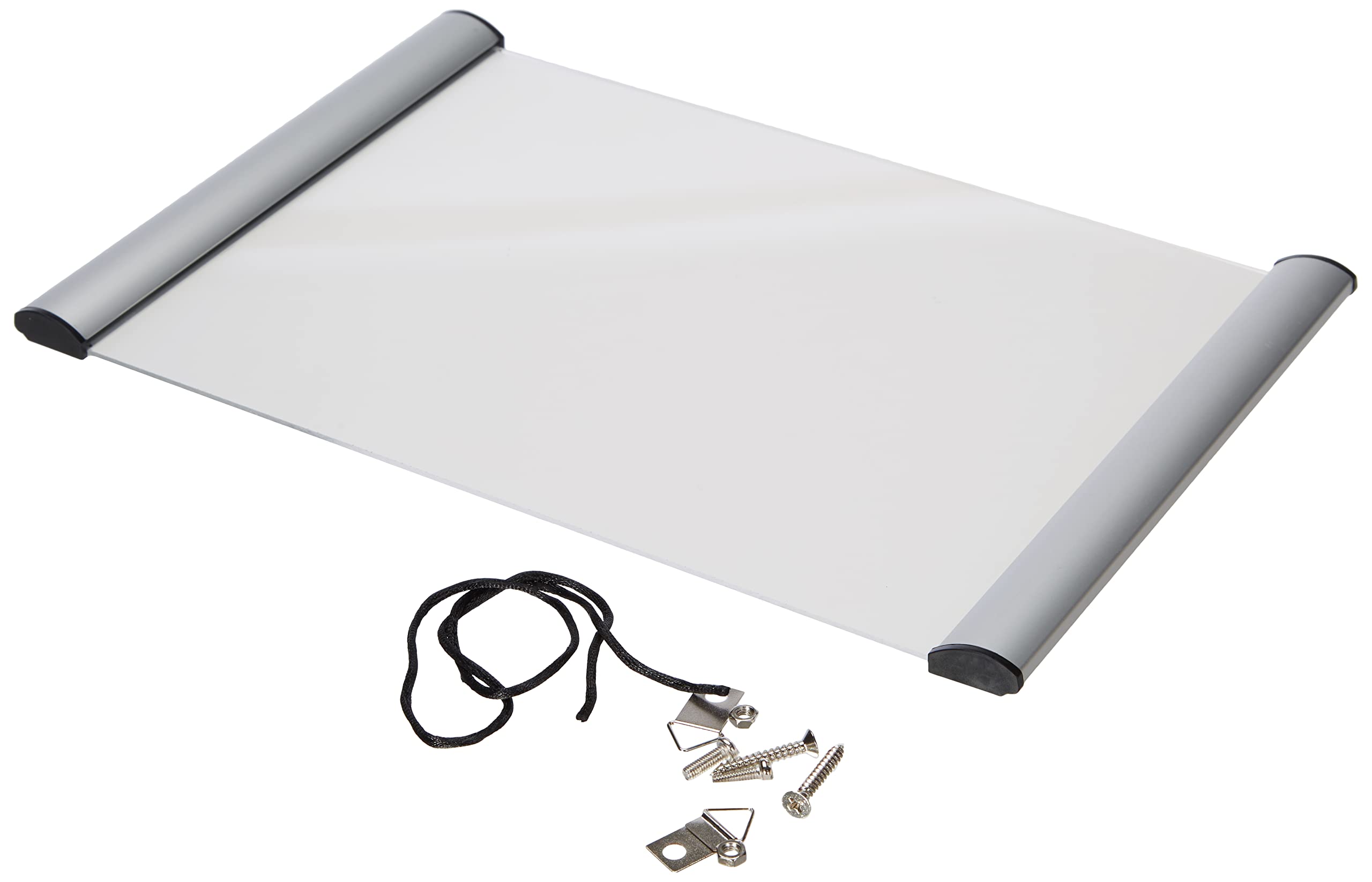 SECO Stewart Superior A4 Aluminium 2 Sided Front Loading Picture/Poster Snap Frame - Silver