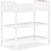 Dream On Me Emily Changing Table In White, Comes With 1" Changing Pad, Features Two Shelves, Portable Changing Station, Made 