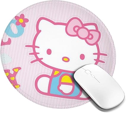 Amazon 壁紙の可愛いハローキティちゃん マウスパッド 円形 おしゃれ 高級感 ゲーミング オフィス最適 滑り止めゴム底 耐久性が良 付着力が強い 直径cmx厚い0 3cm Wcxddp パソコン 周辺機器 通販
