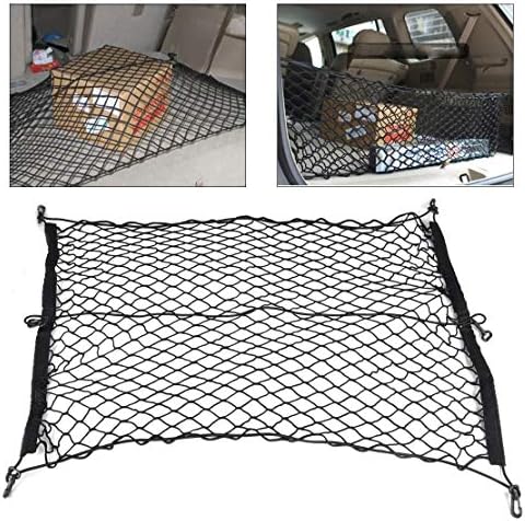 MAGA 1 75x90cm Elastic Nylon Car SUV Rear Cargo Trunk Storage Net String Bag for Mitsubishi Pajero Sport Van Toyota FJ Cruiser