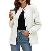 Disamer Jackets for Women Fall Fashion 2026 Casual Bomber Jacket Varsity Lantern Long Sleeve Outerwear Button Down Coat
