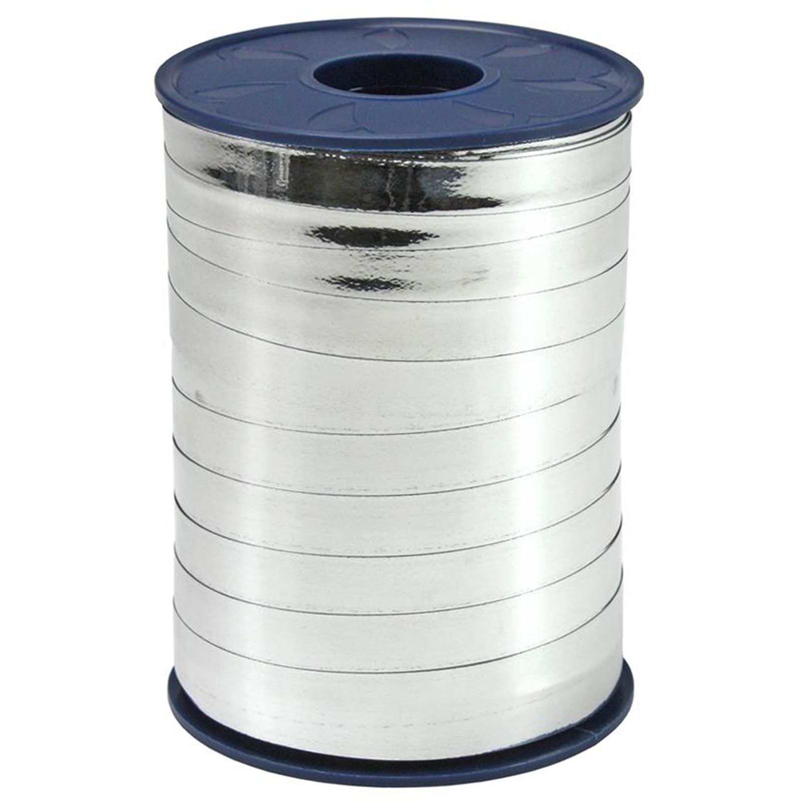 C.E. Pattberg Mexico Metallic Gift Ribbon Silver, 270 Yards of Balloonribbon for Gift Wrapping, 0.39 inches Width, Accessories for Decoration & Handicrafts, Decoration Ribbon for Presents