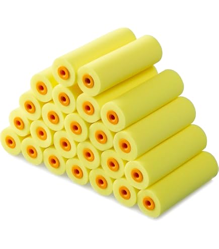 ASelected 24 Pieces Emulsion Paint Roller Set, Small Paint Roller 4