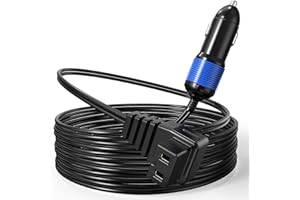 Mellbree 12V/24V DC Power Cord for Car Refrigerator, 11.5FT 14AWG Heavy Duty Cable Built-in Fuse with Secure Plug Compatible with Alpicool/BougeRV/Dometic/Setpower/JoyTutus Portable Freezer Fridge