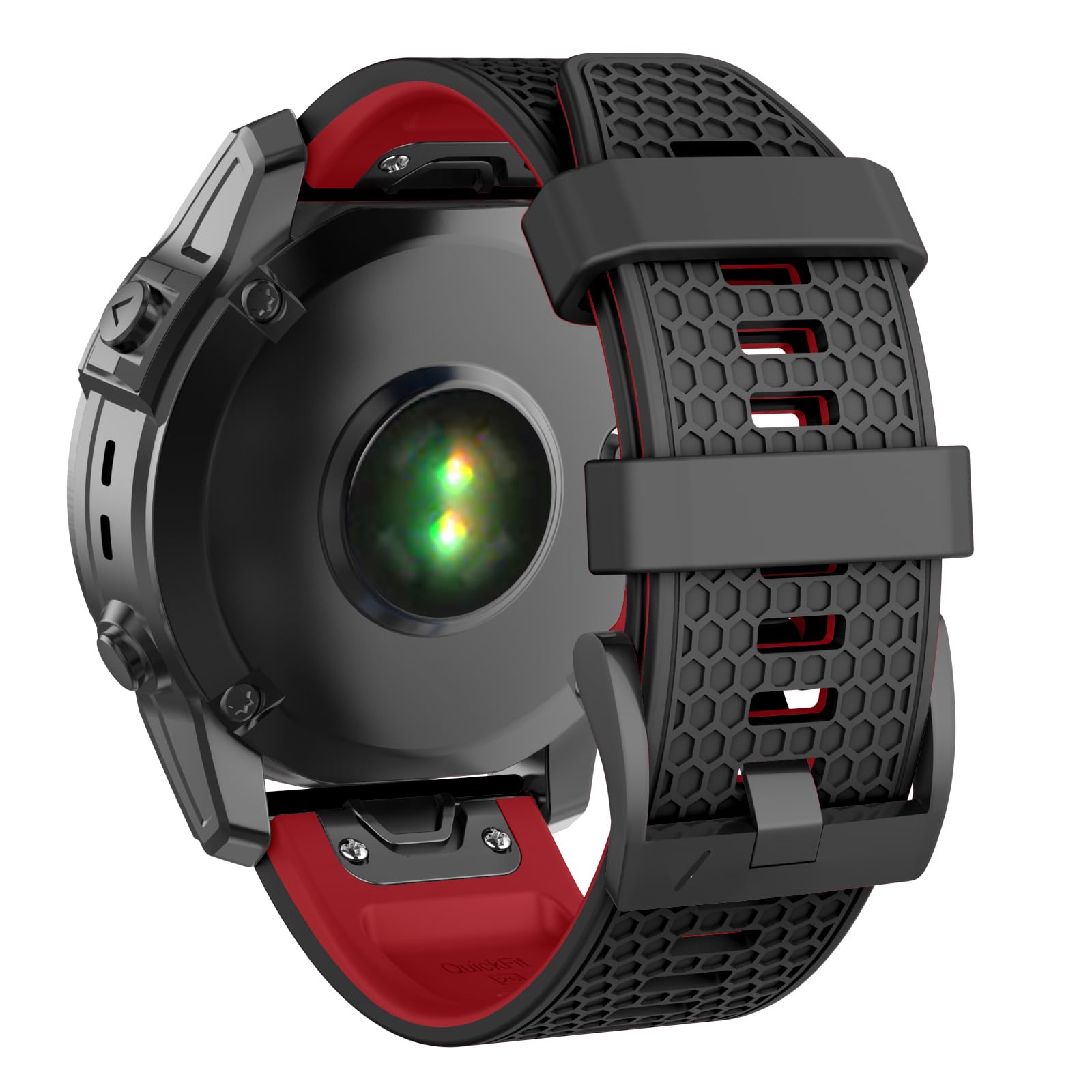 MYSNBKN 26 mm Quick Fit Strap for Fenix 8 51 mm/Fenix 7X/Fenix 6X/Fenix 6X Pro/Fenix 5X/Fenix 5X Plus/Fenix 3/Fenix 3 HR, Soft Silicone Replacement Band