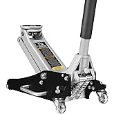 Torin TAM815016L Hydraulic Low Profile Aluminum and Steel Racing Floor Jack with Dual Piston Quick Lift Pump, 1.5 Ton (3,000 