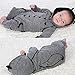 Newborn Baby Boy Girl Fox Hooded Clothes Outfits Rompers Playsuit 0-24M (0-6 Months) Gray