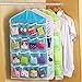 16-Pocket Hanging Closet Organizer Jewelry and Accessories Organizer, Bra Underwear Socks Ties Hanging Organizer,Shower Caddies Random color Vinyl (3-Pack)