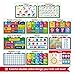 11 Educational Posters for Toddlers and Kids - Perfect for Children Preschool & Kindergarten Classroom Decorations - Alphabet ABC Poster, Numbers, Weather Chart, Shapes, Colors - 19x13