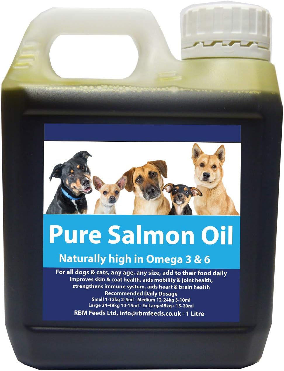 Premium Quality 100 Pure Salmon Oil for dogs 1 Litre