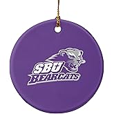 GRAPHICS & MORE Southwest Baptist University Primary Logo Porcelain Holiday Christmas Tree Ornament - 2.8" (7.1 cm)