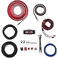 DS18 AMPKIT8 Gauge Amp Kit Amplifier Install Wiring 8 Ga Pro Installation Cables, 3500W (8 Gauge) Installation Kit for Car Audio Amplifiers