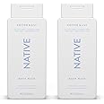 Native Body Wash Contains Naturally Derived Ingredients | For Women & Men, Sulfate, Paraben, & Dye Free Leaving Skin Soft and Hydrating | Cotton & Lily 18 oz - 2 Pk