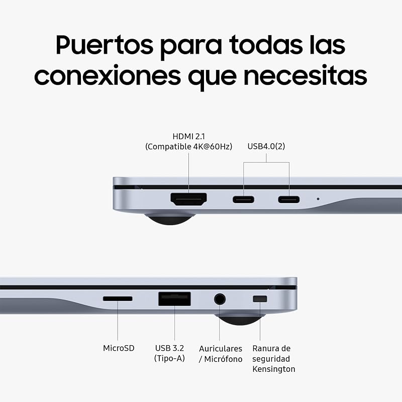 Galaxy Book4 Edge, Ordenador Portátil Ultrafino 15.6" Full HD LED, Snapdragon X 8 Core, 16GB RAM, 512GB SSD, Qualcomm Adreno, Windows 11 Home, Gris, Teclado QWERTY Español
